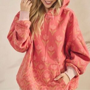 Floral Pink Women's Hoodie
